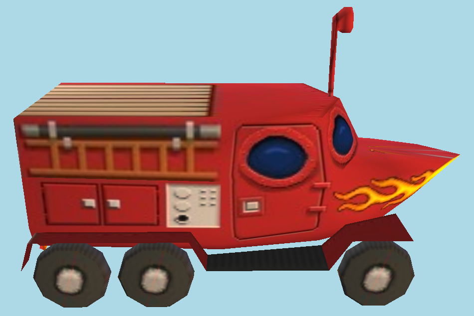 SpongeBob SquarePants: Revenge of the Flying Dutchman - Fire Boat 3d model