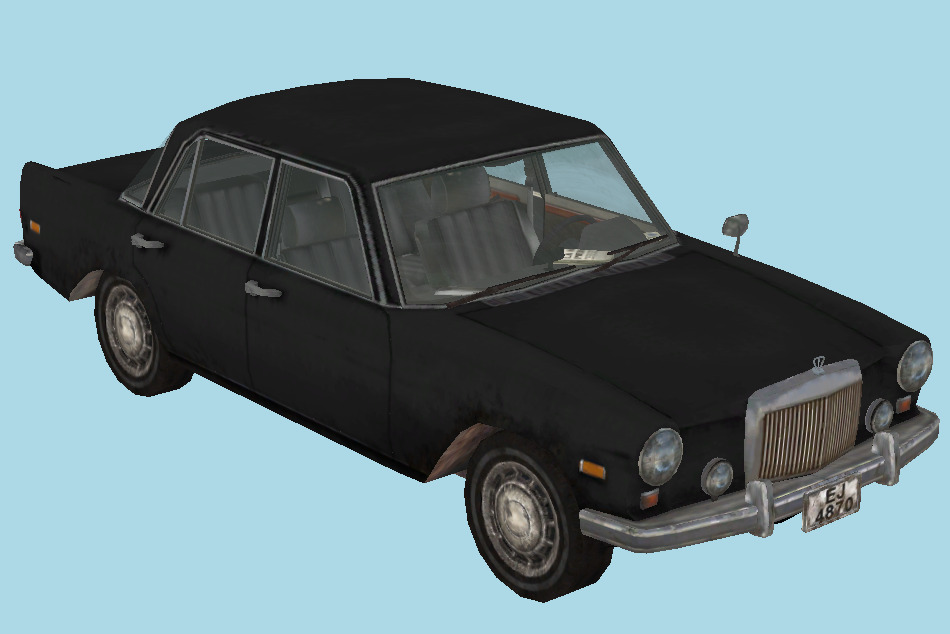 Mercedes-Benz W110 Sedan Car 3d model