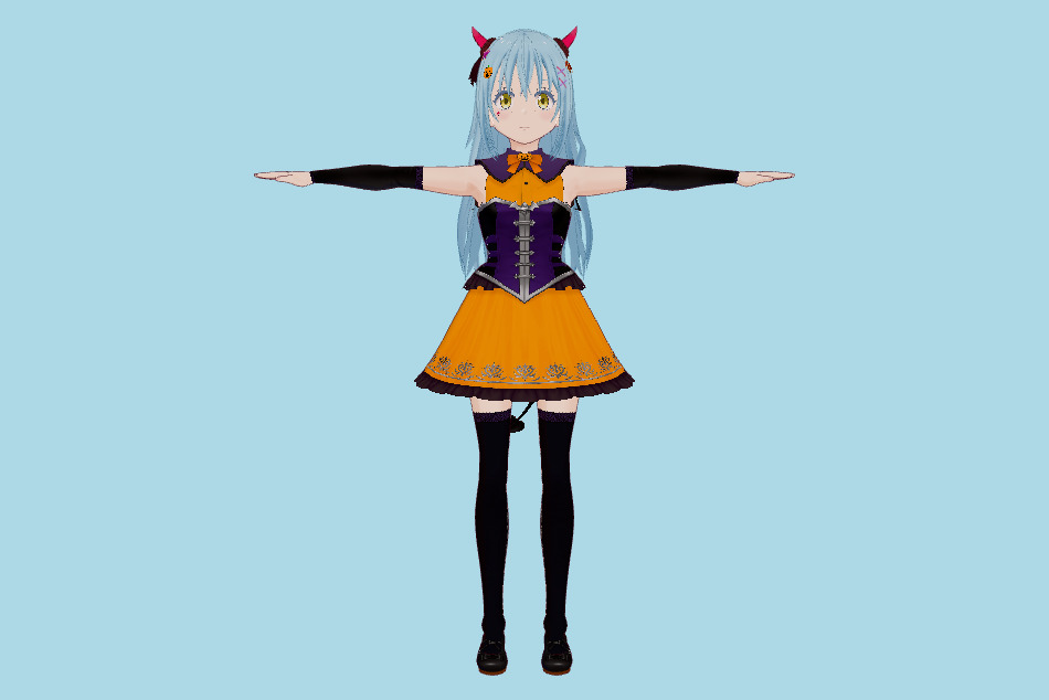 Rimuru Tempest VRM Girl 3d model