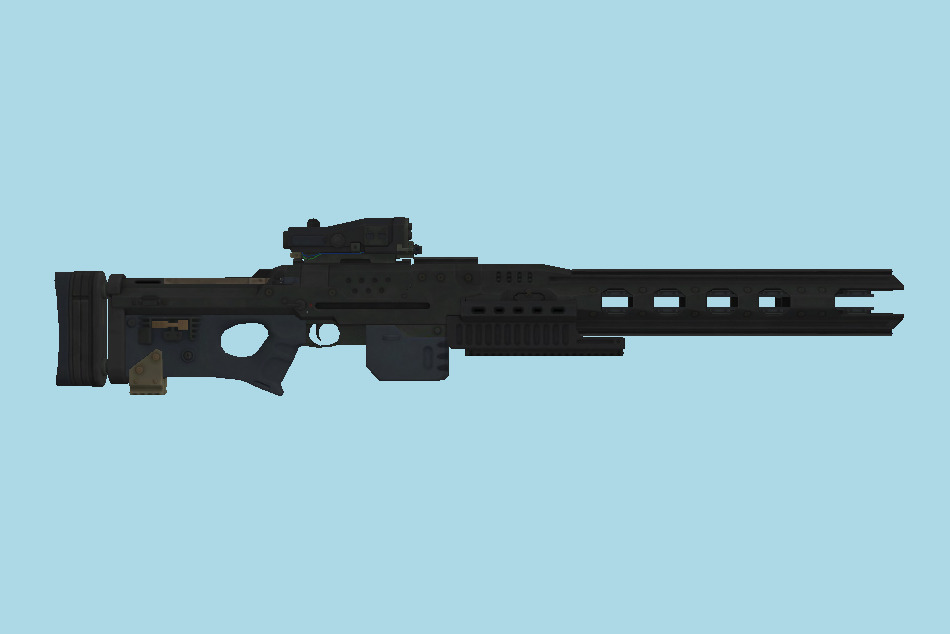Railgun 3d model