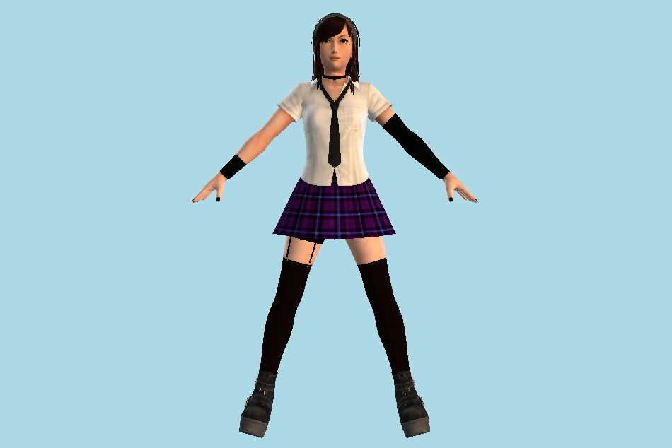 Hatsumy Girl 3d model