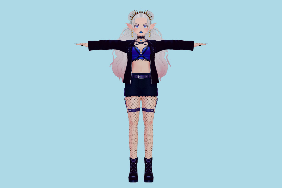 Nixie Nova VRM Girl 3d model
