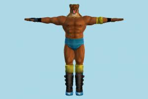 Tekken King tekken, character, tiger, people, human