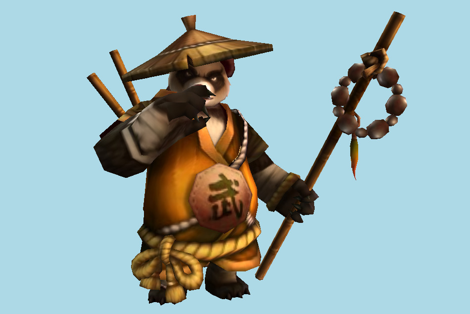 Summoners War Panda Warrior 3d model