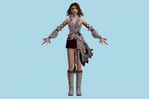 Yuna Kingdom-Hearts, KH, girl, female, woman, people, human, character