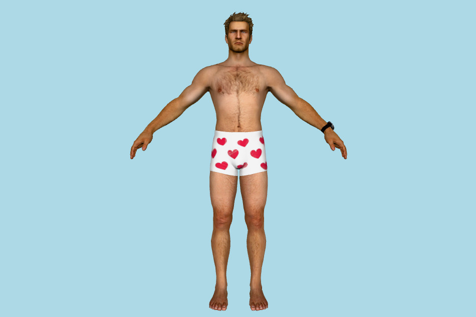 Chuck Greene Underwear 3d model