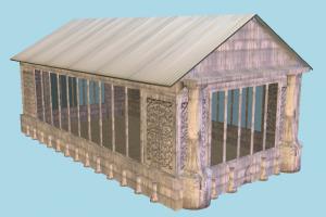 Greenhouse greenhouse, barn, farm, house, town, country, home, building, build, residence, domicile, structure