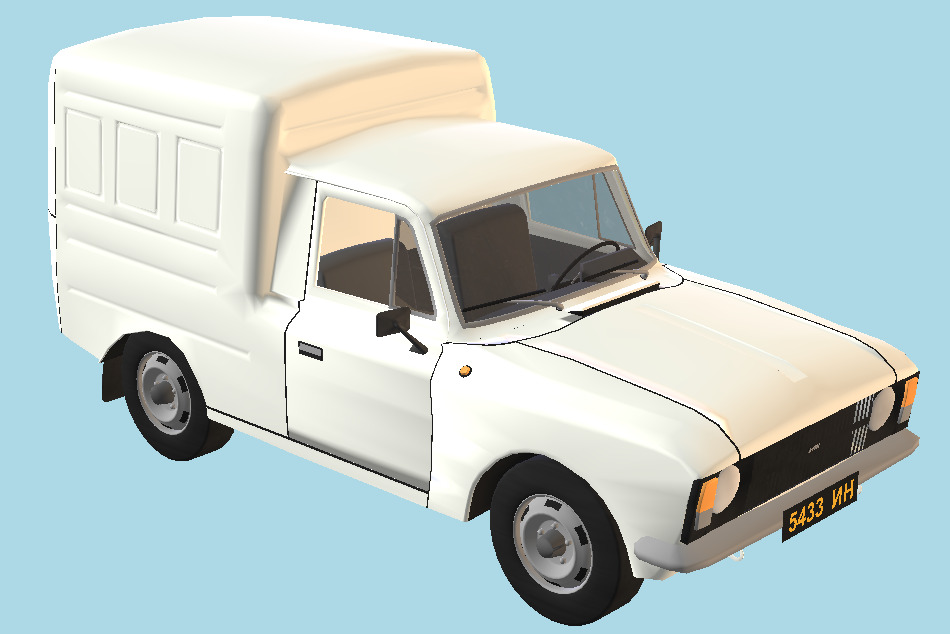 AZLK-Ishvesk Van 2715 3d model