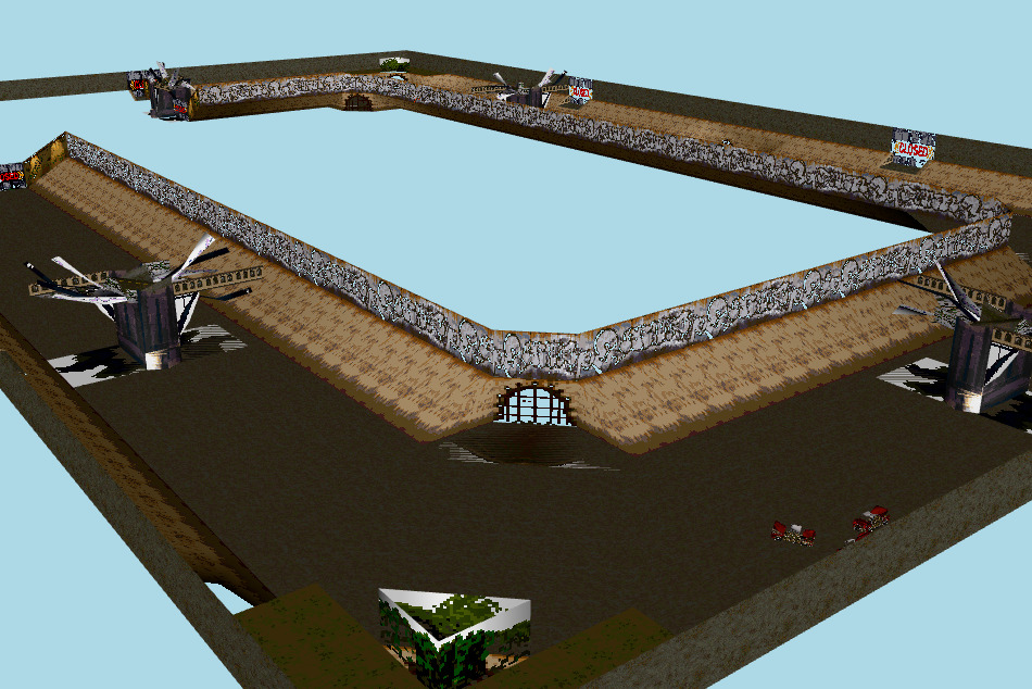 Twisted Metal 1 Levels Canal 3d model