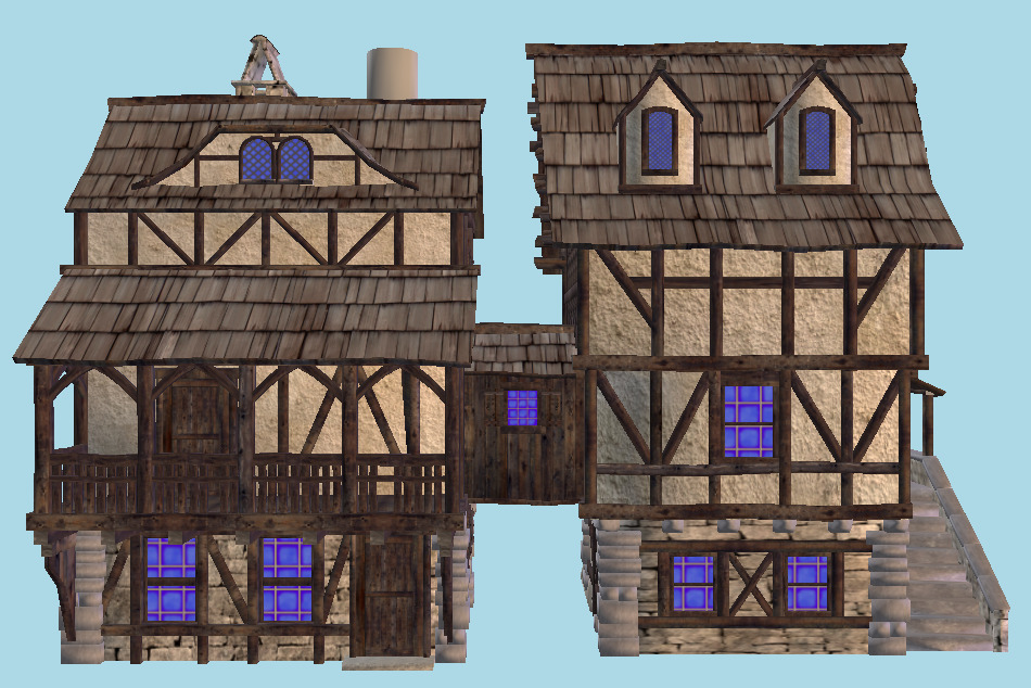 Medieval House 3d model