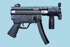 Submachine submachine, auto-gun, pistol, handgun, weapon, gun, firearm, arm