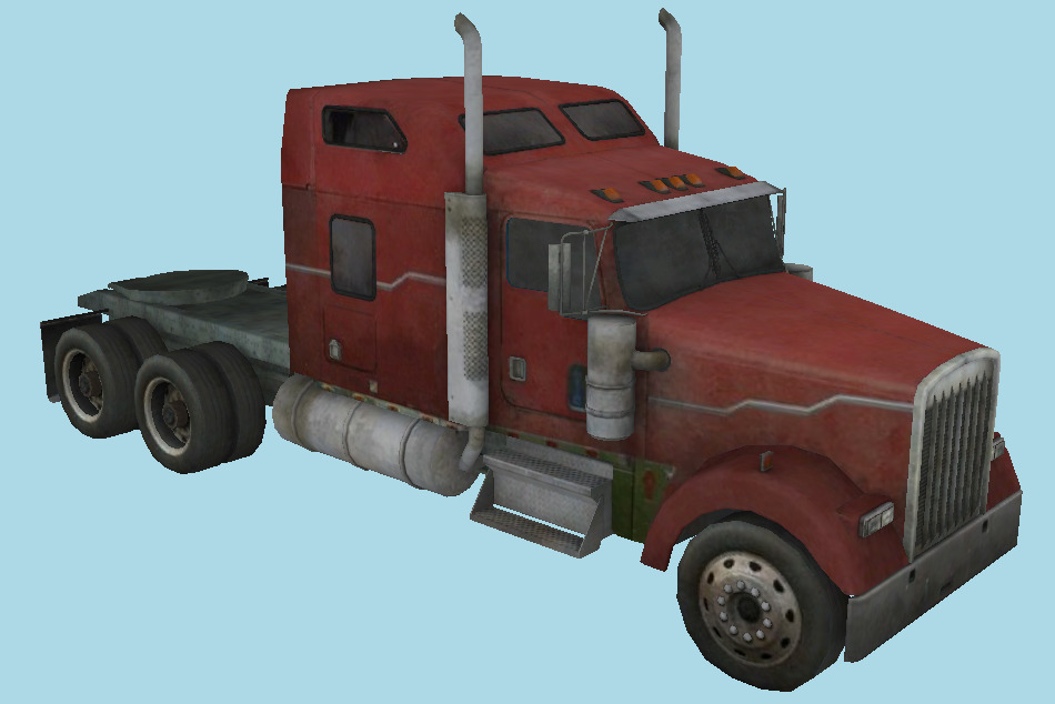 Semi Commercial Truck 3d model