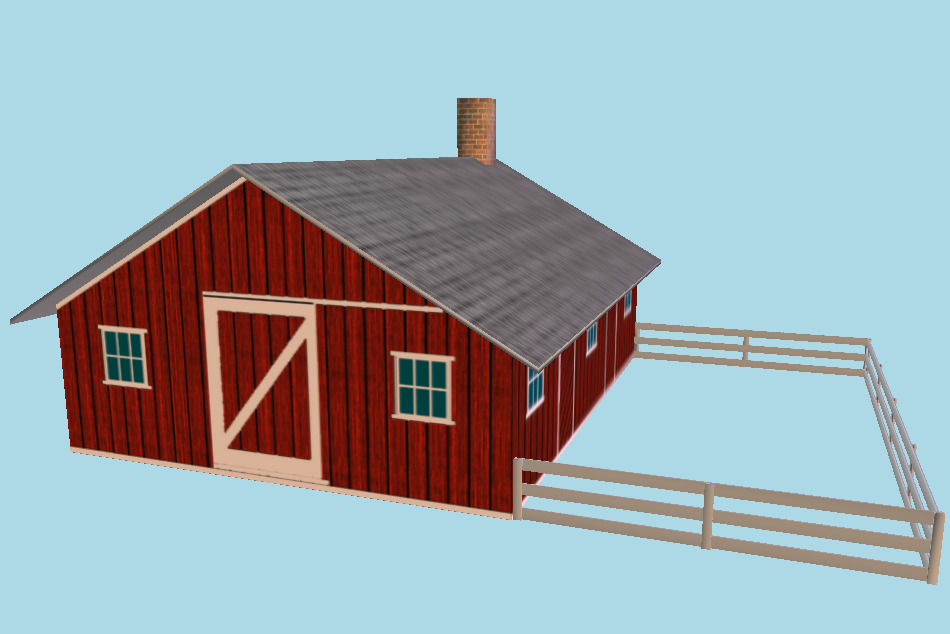 Barn 3d model