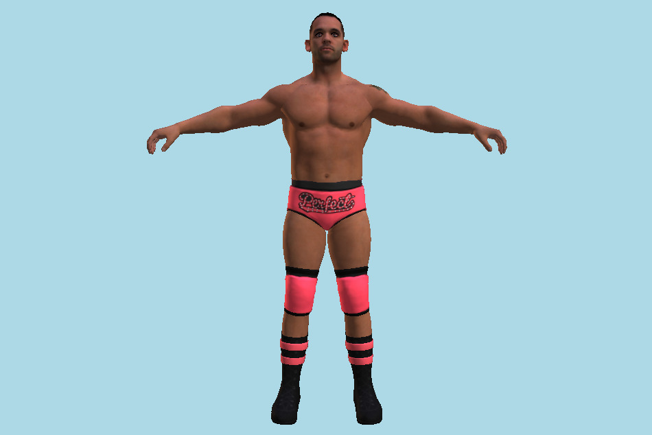 Tye Dillinger WWE 2K17 Man Wrestler Superstar 3d model
