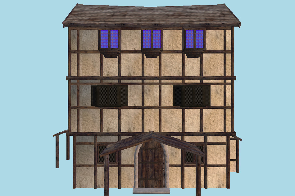 Modular Medieval House 3d model