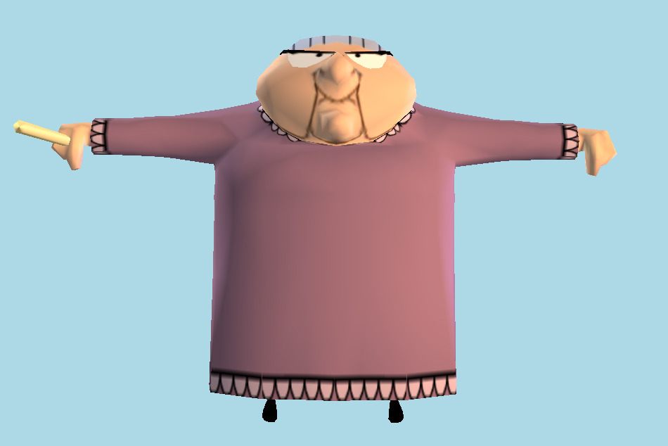 Mr Bean - Mrs Wicket 3d model