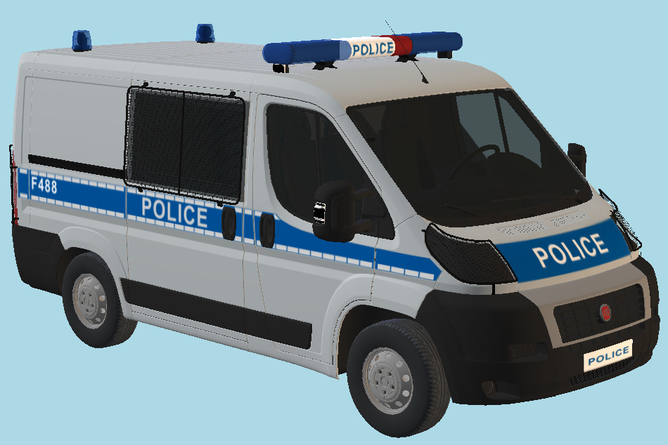 Police Car 3d model