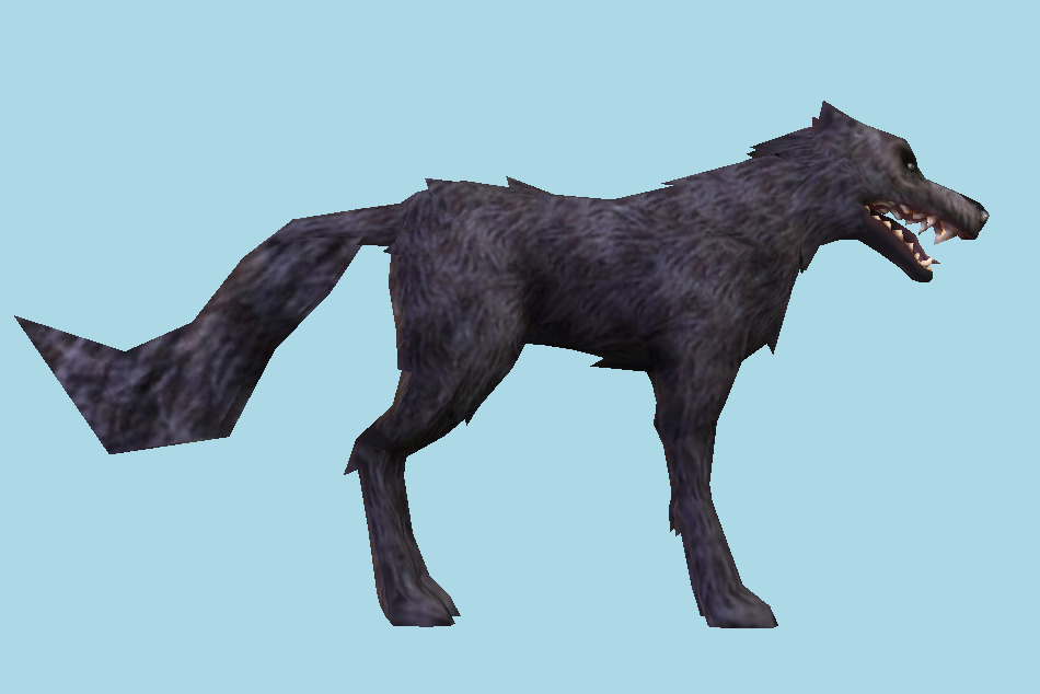 Harry Potter & the Prisoner of Azkaban Sirius Black (Black Dog) 3d model