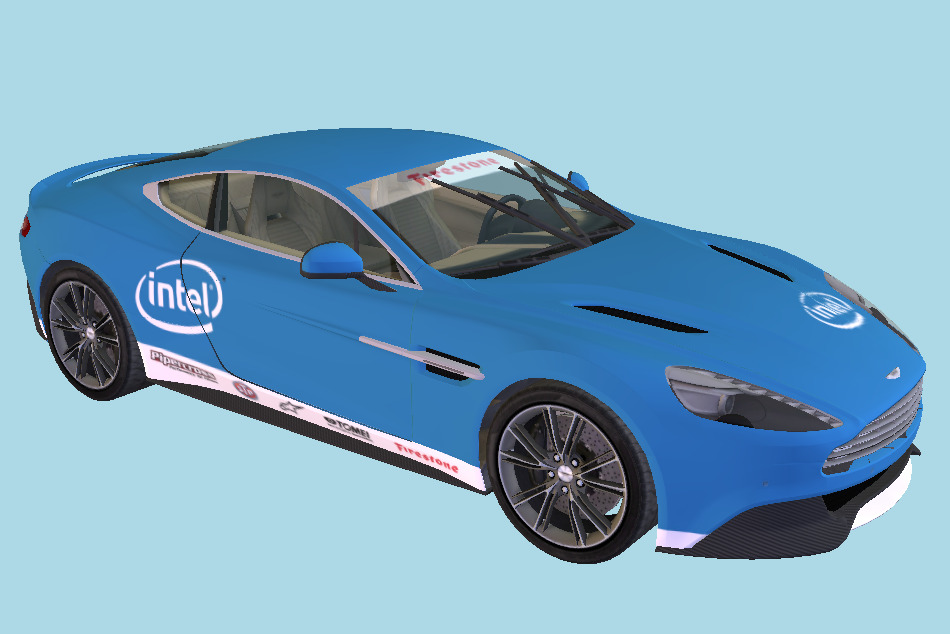 Aston Martin Vanquish 2012 3d model