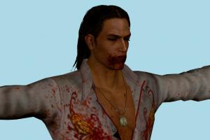 Man DR1, bloody, male, man, people, human, character