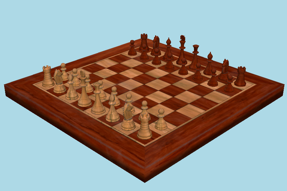 Chess Set 3d model