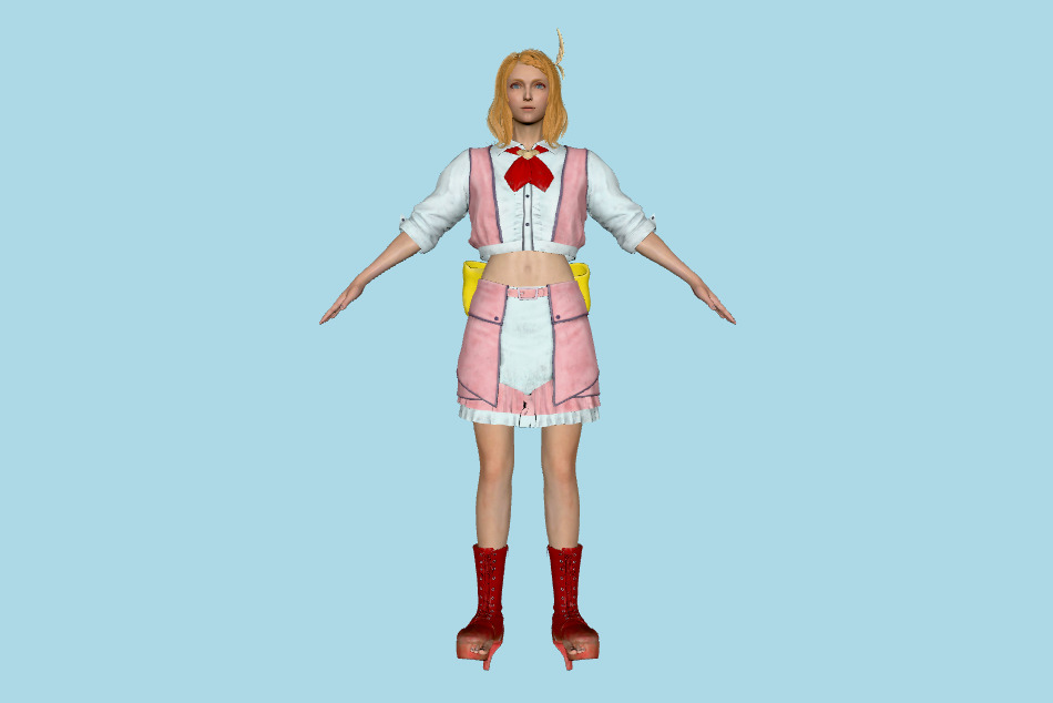 Final Fantasy 7 Remake - FF7 Esther Girl 3d model