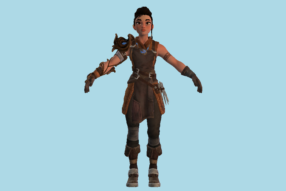 Kena - Bridge of Spirits - WoodSmith Adira 3d model