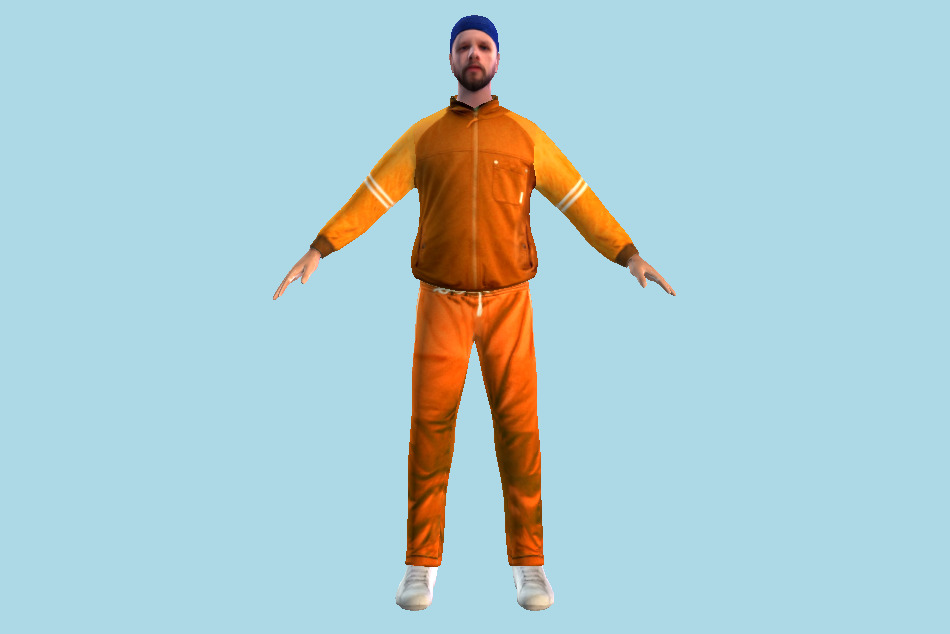 Sporty Man 3d model