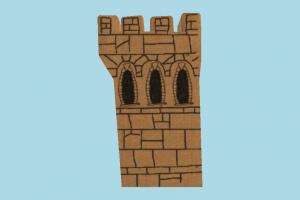 Castle 2D wall, stronghold, castle, tower, build, 2D, structure