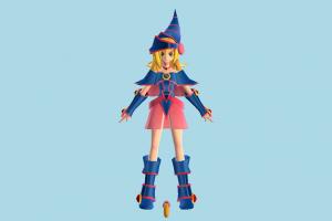 Magician Girl magician, magic, girl, female, witch, woman, people, human, character, cartoon