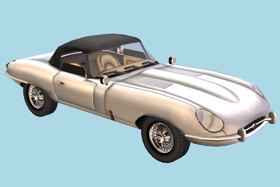 Jaguar E-Type Car 3d model