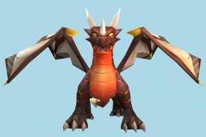 Dragon dragon, animal, animals, cartoon, lowpoly