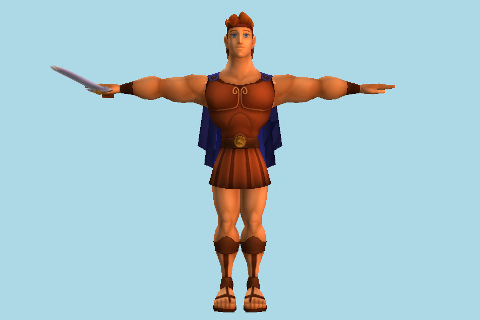 Kingdom Hearts 2 Hercules 3d model