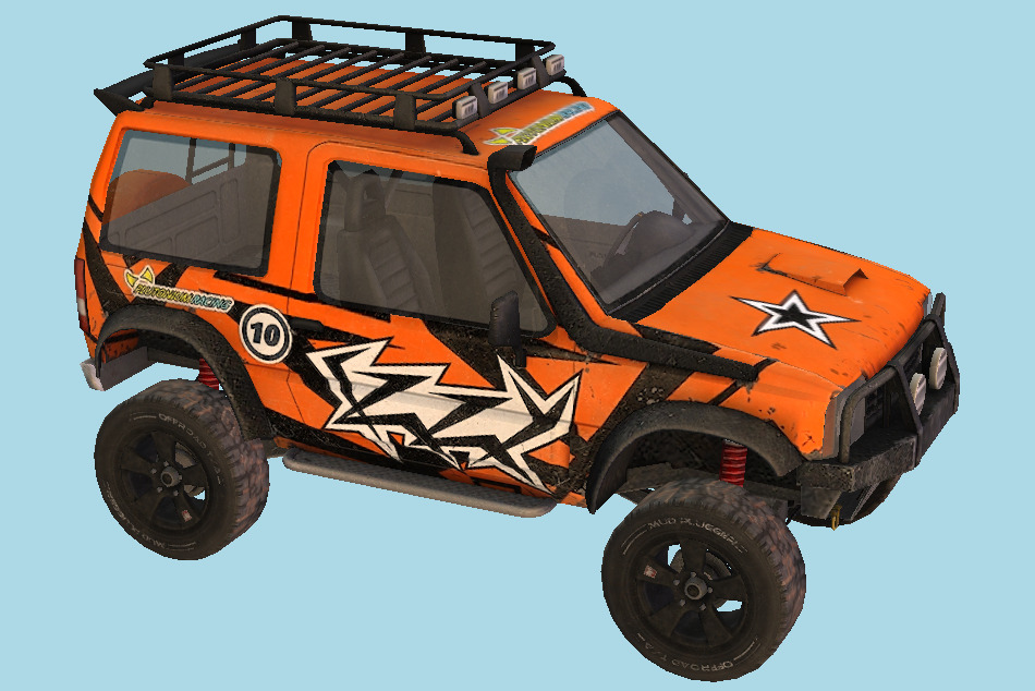 Fireburst - Offorad Car 3d model