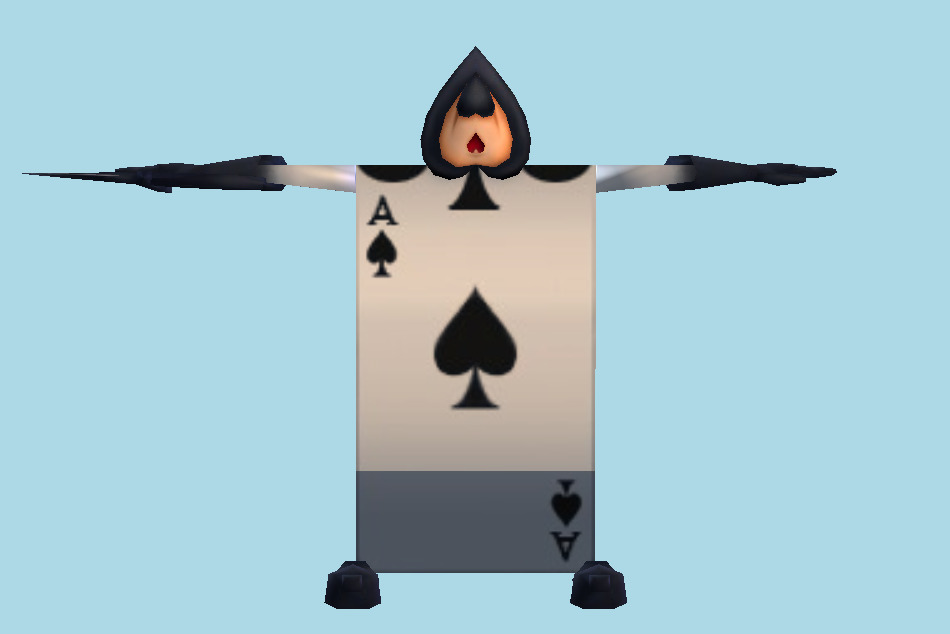 Kingdom Hearts Card of Spades 3d model