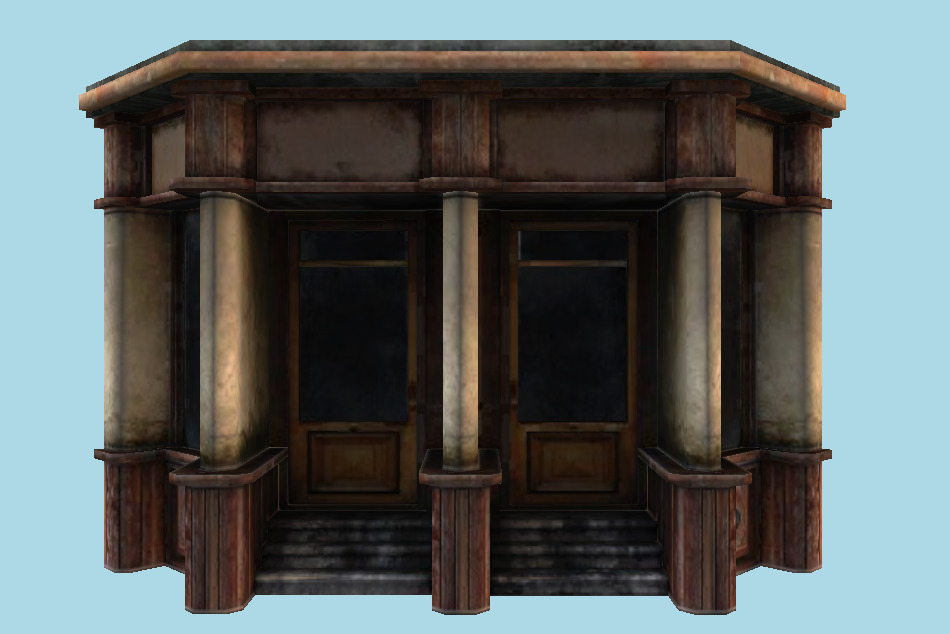 BATMAN: Arkham Origins Shop Front 3d model