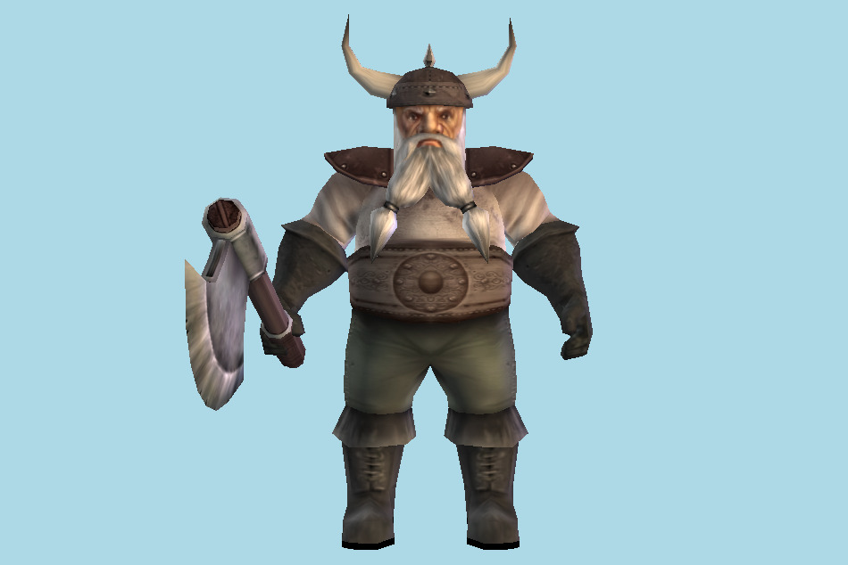 Dwarf Warrior 3d model