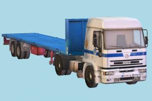 Trailer Truck commercial-truck, truck, trailer, vehicle, car, cargo, carriage, wagon