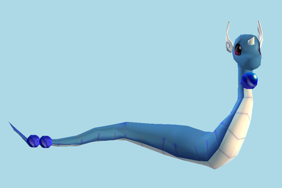 Pokemon Dragonair Snake 3d model