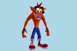 Crash Bandicoot Crash-Bandicoot, crash, bandicoot, cartoon-character, toony, cartoon, character