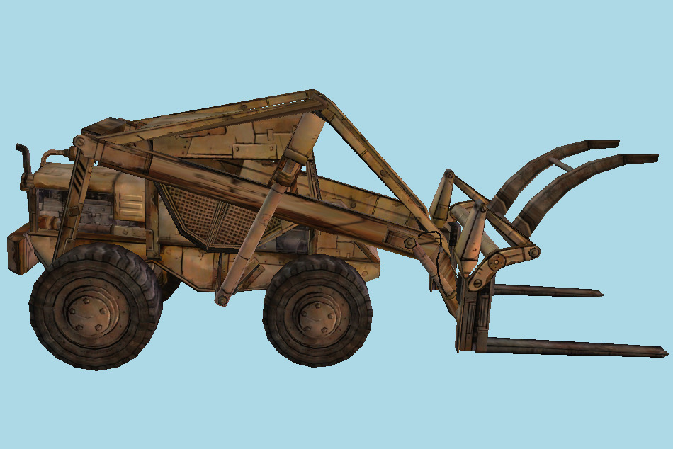 Borderlands 2 - Forklift Truck 3d model