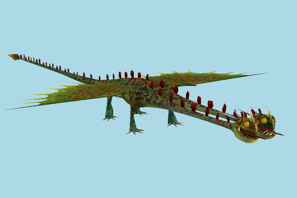 DreamWorks Dragons Adventure: World Explorer Zippleback 3d model
