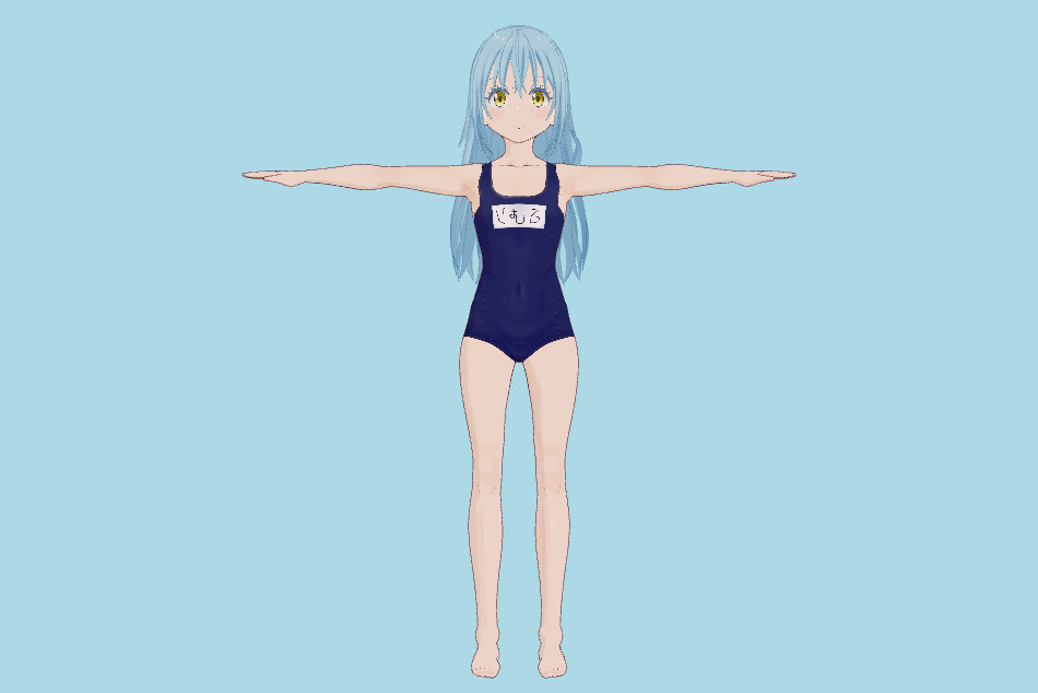 Rimuru Tempest VRM Girl 3d model