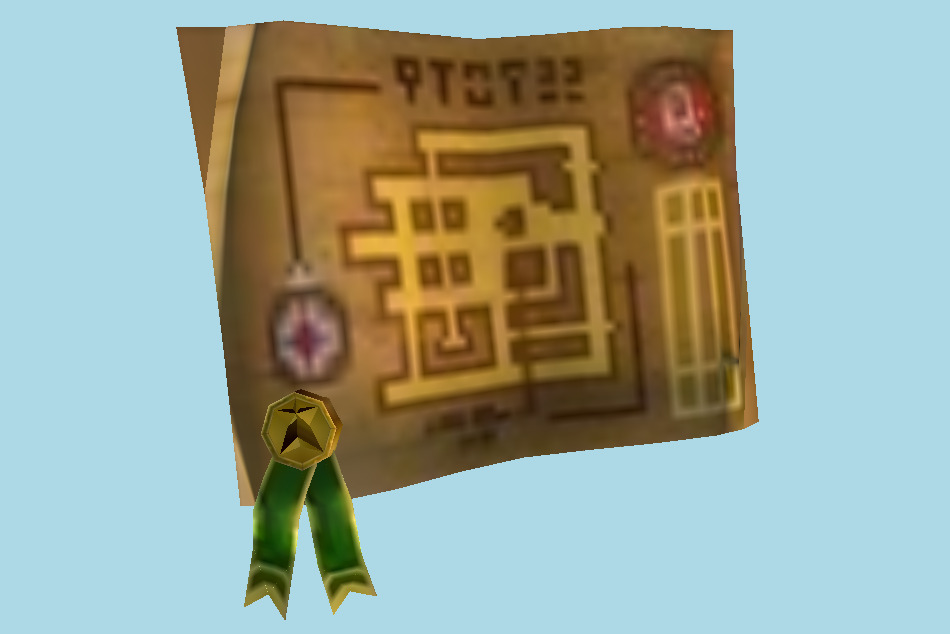 The Legend of Zelda: Majora`s Mask 3D Town Title Deed 3d model