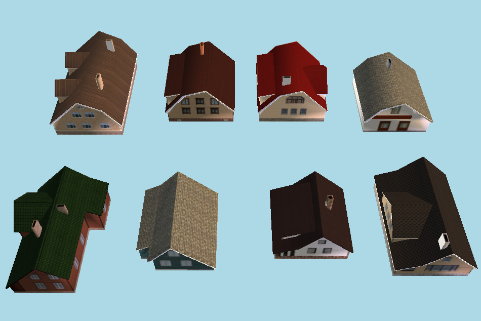 House Pack City 3d model