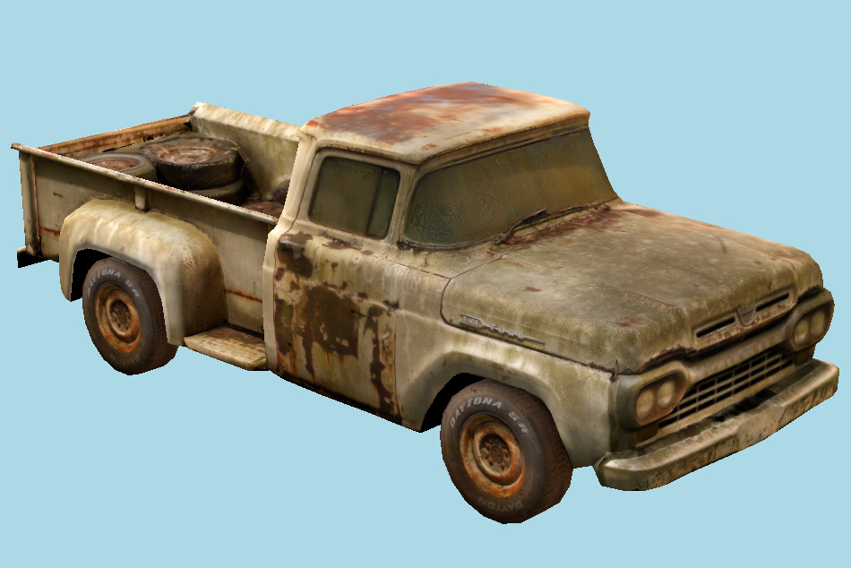 Abandoned Car 3d model