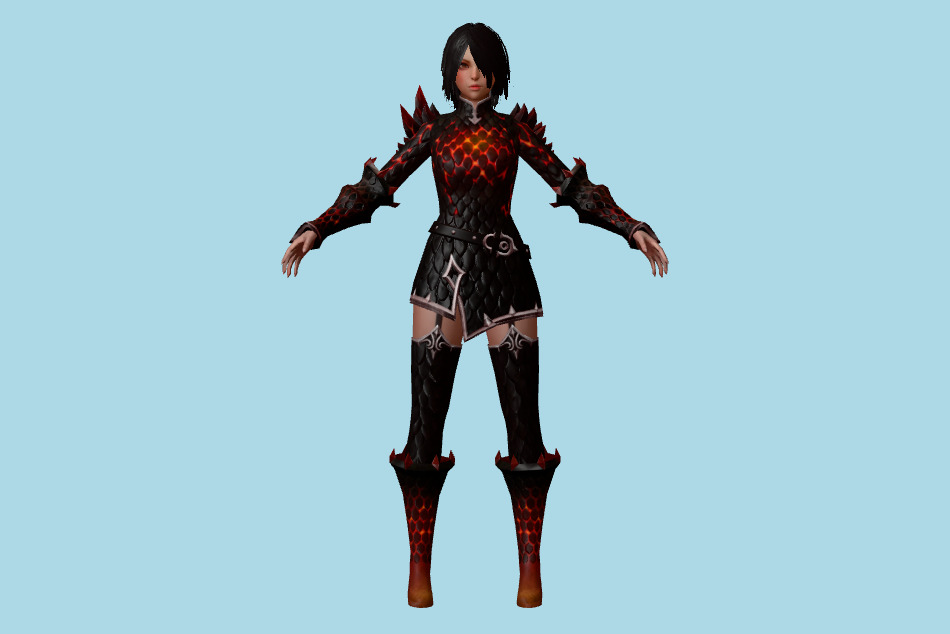 First Summoner: Players - FS Ranger (dragon hunter) 3d model