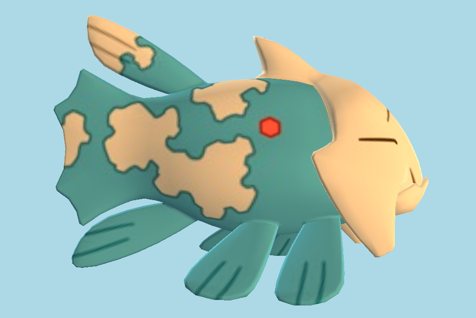 Pokémon X / Y #369 Relicanth 3d model