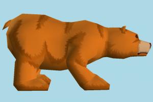 Bear bear, animal, animals, wild, nature, mammal, zoology, cartoon, low-poly