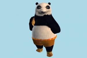 Panda panda, animal-character, kungfu, bear, character, animal, animals, cartoon